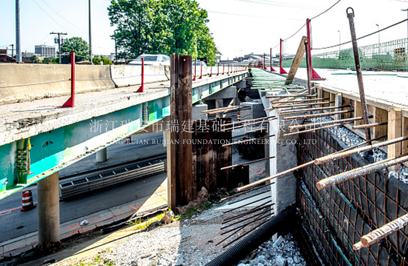 Highway soft soil foundation reinforcement