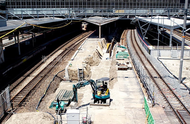 Railway soft soil foundation reinforcement