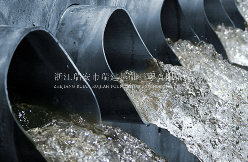 Sewage treatment of soft soil foundation reinforcement